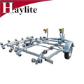 Steel rubber roller boat trailer frame